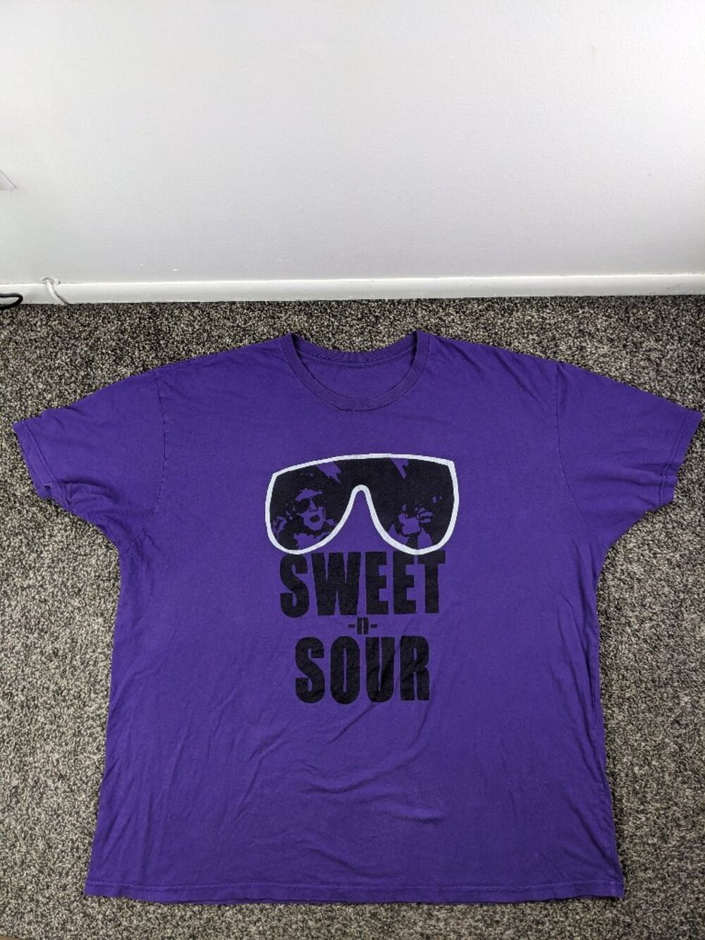 Sweet N Sour Larry Sweeney T-Shirt ROH AEW Chikara Purple Mens 3XL